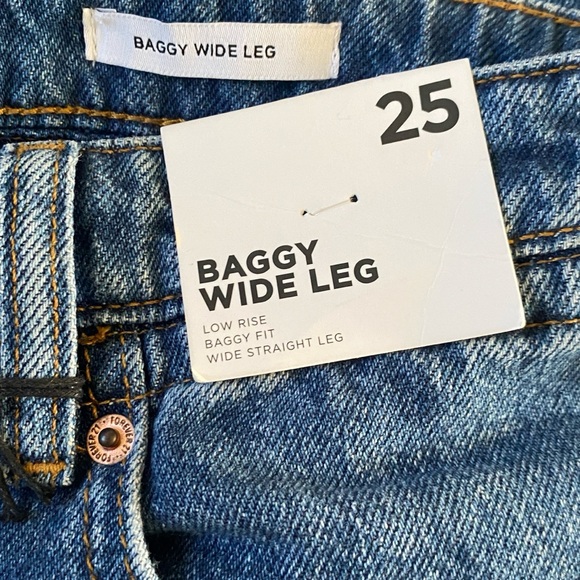 Forever 21 | BAGGY WIDE LEG LOW RISE BAGGY FIT WIDE STRAIGHT LEG SIZE 25 - Picture 8 of 11